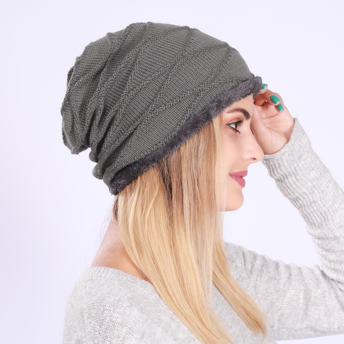 Knitted Beanie Hat For Men And Women Wool Warm Winter Hat_voghion.com