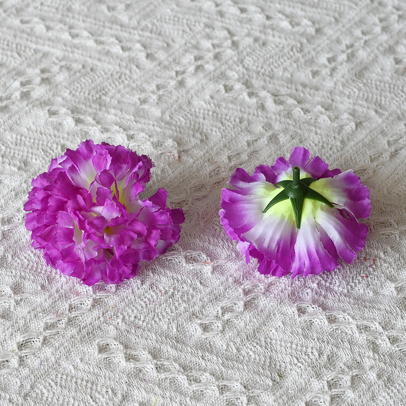 仿真9cm康乃馨花头万寿菊假花diy蛋糕装饰万圣节花材半成品花朵|undefined