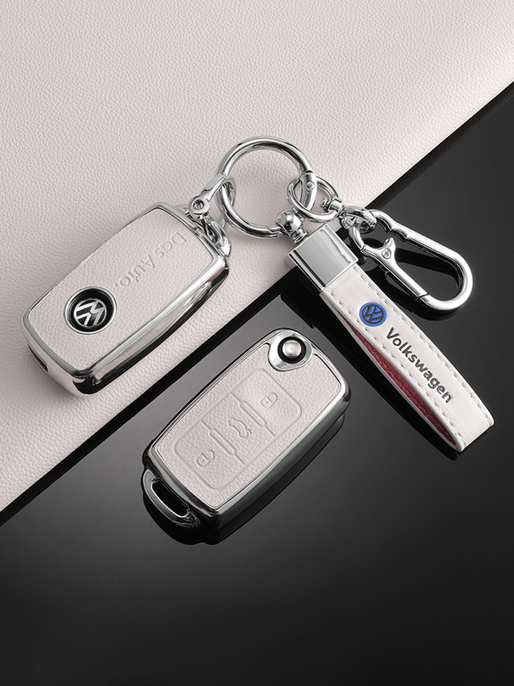 Adecuado para la funda de la llave Volkswagen Sagitar todo incluido TPU patrón de piel exploración Yue Passat Bora LaVida Yue hebilla de la caja protectora
