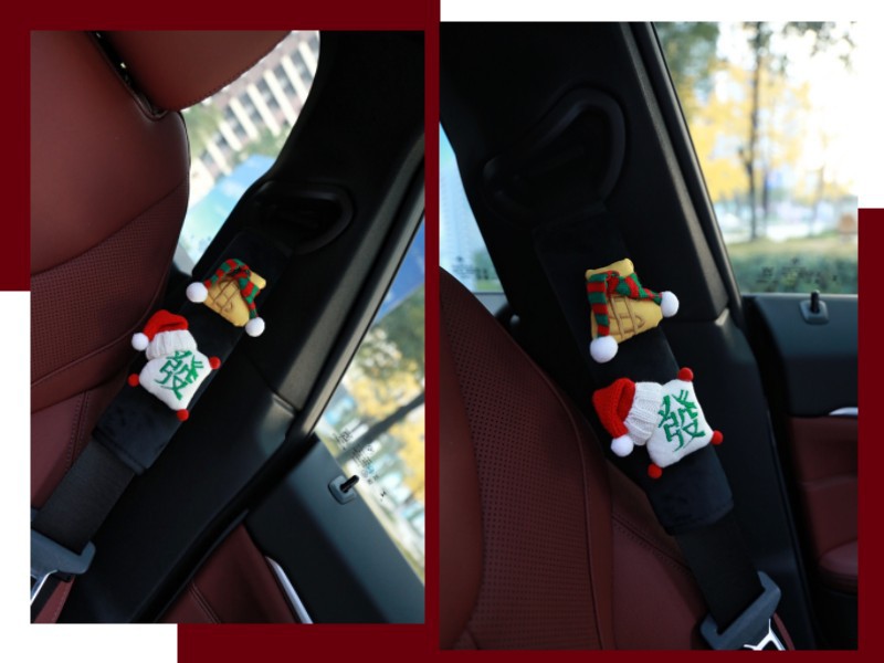 Original Handmade High-End Mahjong Fortune Safety Belt Shoulder Pads for Children, Anti-Strangle and Anti-Wear Decoration, New Car Gift
