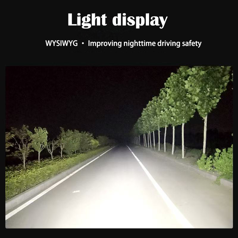 Car Daytime Running Lights Led Work Lights Off-Road Vehicle Modified Light Bar with Reflector Cup Super Bright Ground Lighting 16 Lights Smd
