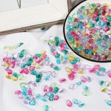鹅卵石郁金香花瓣琉璃月牙古风发簪材料 手工diy饰品配件厂家批发