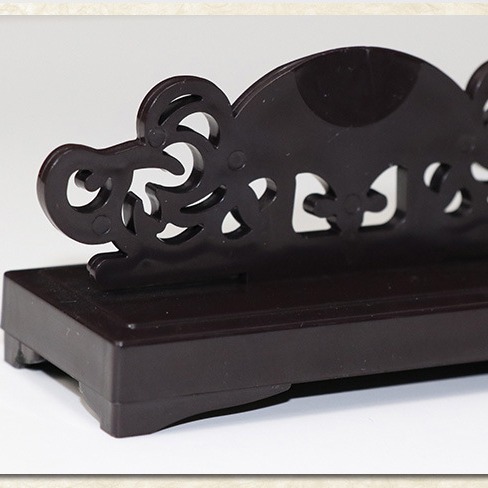 Sostenedor del ventilador de los hombres y de las mujeres sostenedor del ventilador del regalo del sostenedor del ventilador del palacio de bambú base plegable sostenedor del ventilador mesa redonda de la base del ventilador