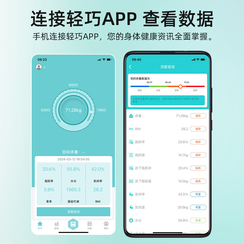 スマート体脂肪はかり体重計家庭用bluetooth充電電子はかり人体卸売り体脂肪重量健康体重計|undefined