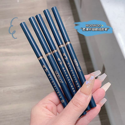 WODWOD Smooth Slim Eyeliner Glue Pen wholesale Fine waterproof Anti-sweat Halo Novice beginner Cosmetics