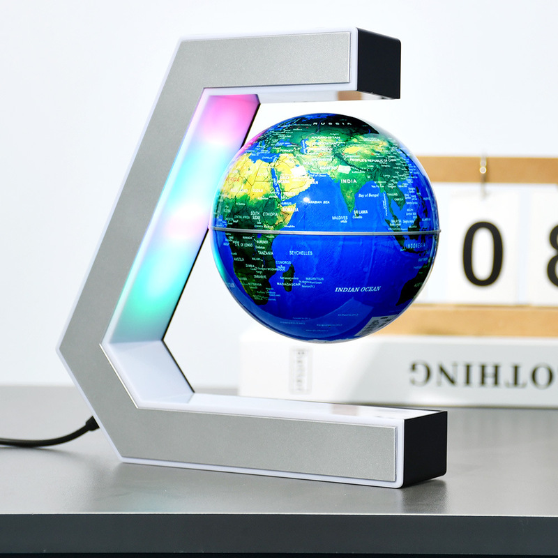 New Maglev Globe 4inch Luminous Rotating Novelty Home Desktop Ornament Creative Birthday Gift Wholesale New Maglev Globe 4inch Luminous Rotating Novelty Home Desktop Ornament Creative Birthday Gift Wholesale