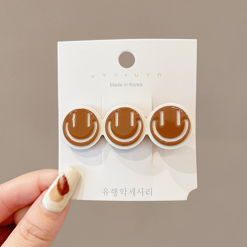 Tablero de Damas blanco y negro Plaid horquilla hembra ins Corea del Sur clip de pico de pato Mori clip sin costuras flequillo lateral clip accesorios para el cabello