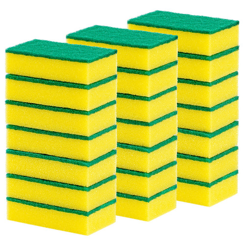 50 Pcs Dishwashing Sponges, Scouring Pads, Cleaning Brushes Magic Scrub Pot Scrub Bowl Scrubber Kitchen Cleaning, Dropshipping One Piece