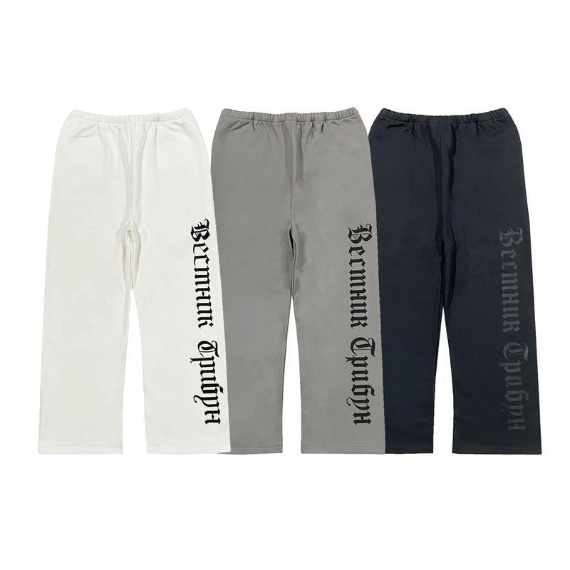 Kanye yeezy Joint Gosha Surrounding Russian Printed Youth Fashion Popular Thin Velvet Pants