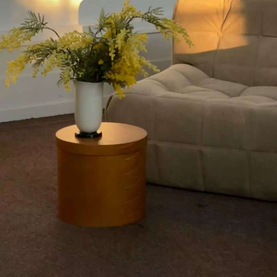 北欧复古手工木质夏克盒木质圆形收纳盒桌面收纳盒家用圆形收纳盒