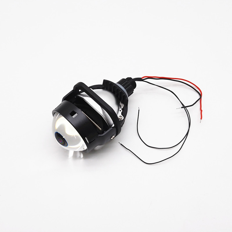 Nueva versión de controlador incorporada de 2,5 pulgadas lente de doble luz del faro del automóvil