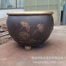 制作铜水缸故宫铜缸狮头黄铜水缸铜制品庭院门口摆件