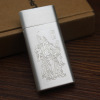 Dolphin Hy699 Guan Gong Tang Cao relief flip metal electroplating ultra -thin classic kerosene lighter