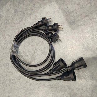 American standard power cord American standard 5-15P outdoor plug socket cord PVC material oxygen-free copper extension cord