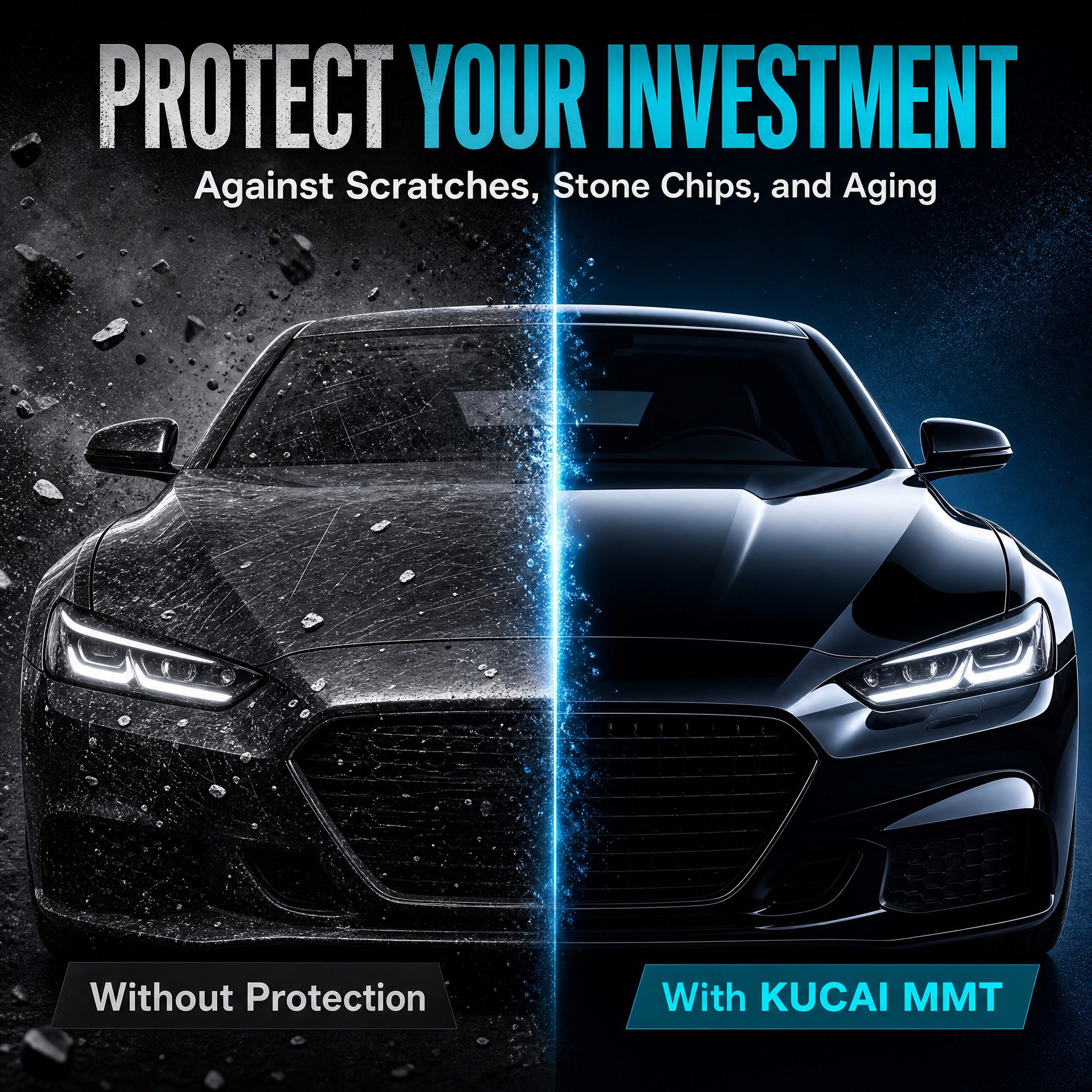 Cross-border car wrap 7.5mil TPU invisible car wrap, car paint protection film 8mil self-healing, direct sales from manufacturer
