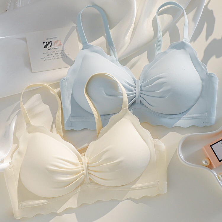 Traceless Underwear Women's Small Chest Push-up New 2023 Anti-sagging Breast-closing Girl's Sexy Bra suit Thin Traceless Underwear Women's Small Chest Push-up New 2023 Anti-sagging Breast-closing Girl's Sexy Bra suit Thin