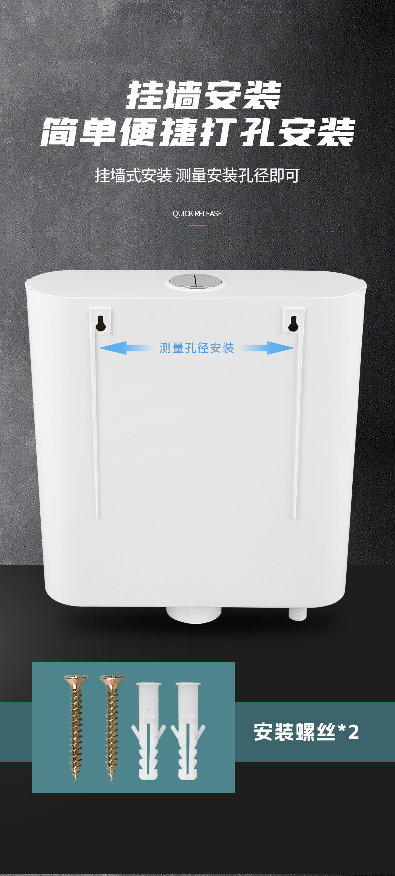 Household thickened imitation ceramic No. 06 toilet squat water tank, bathroom project water tank, dry toilet renovation flushing water tank undefined