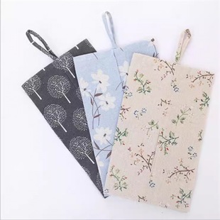 Fabric Tissue Box Tissue Set Living Room Cotton and Linen Creative Tissue Bag Tissue Bag Tissue Bag Tissue Bag Tissue Box Car Zhao Zhi Li