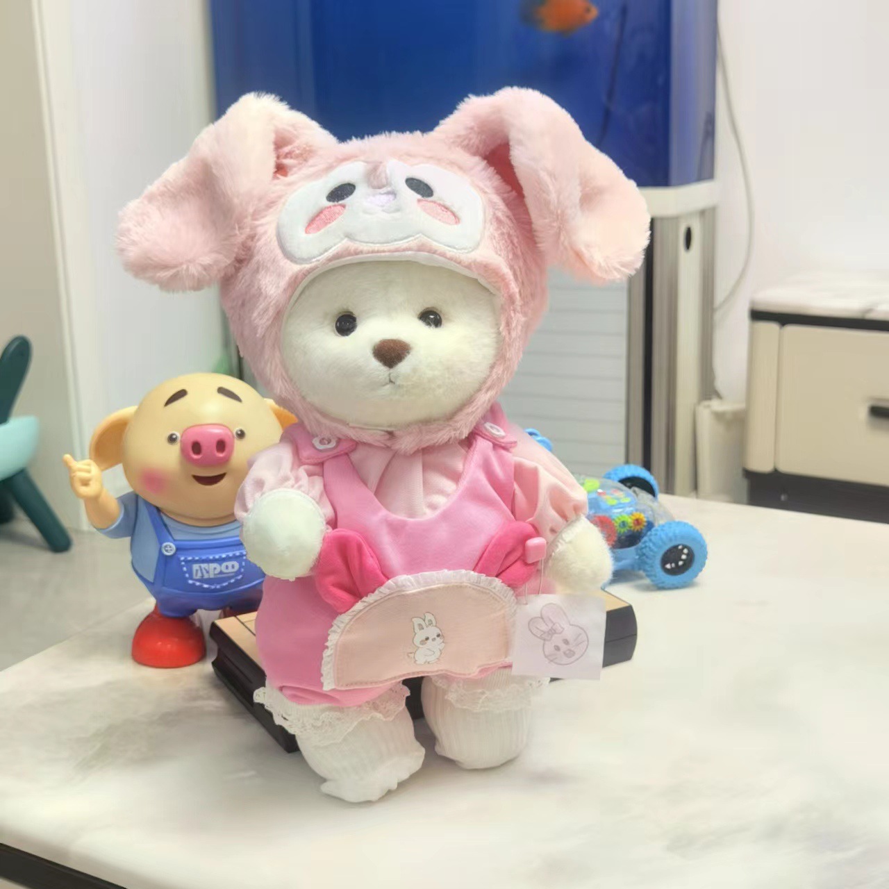 Conjunto de coelhinho de sorvete / Fantasia de Urso Lena 30CM