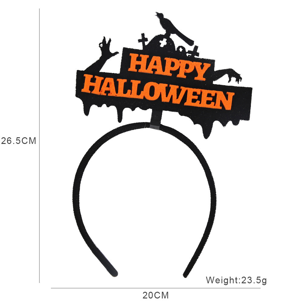 Diadema Decorativa para Halloween de Plástico y Fieltro para Fiesta de Disfraces image 14