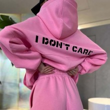 亚马逊ebay热卖 欧美外贸秋冬女装时尚连帽卫衣运动休闲套装