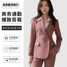 商务休闲正装设计感小众复古温柔风西服外套时尚通勤职业正装外套