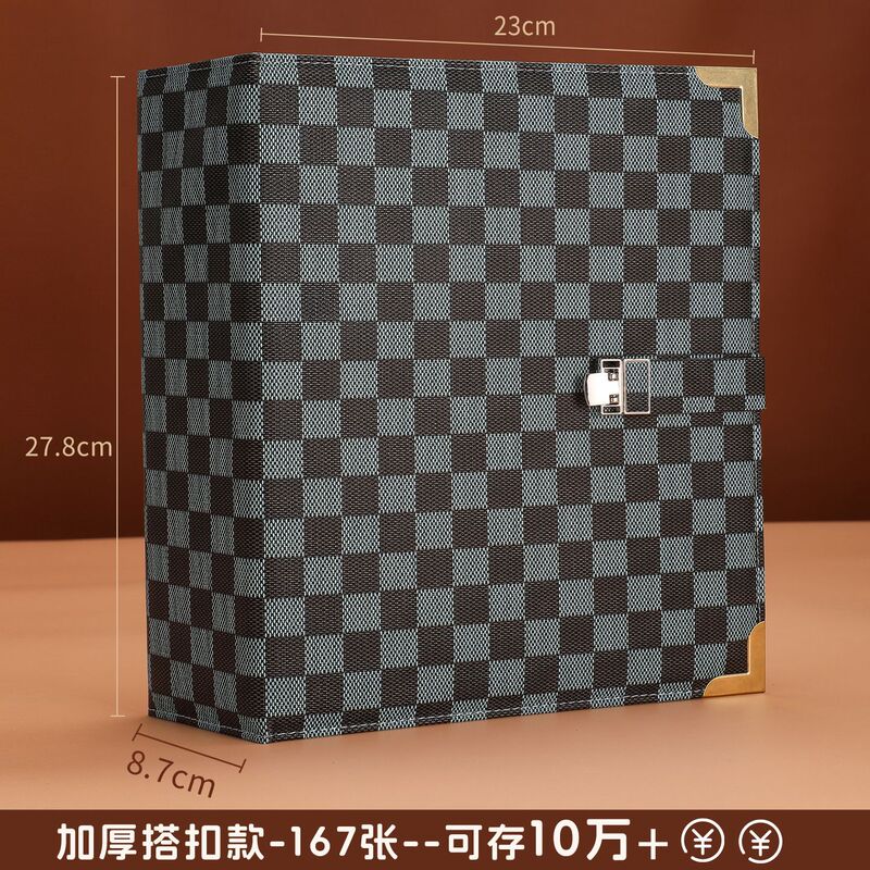 新款10万5万存钱本现金收纳册轻奢钱币纪念币收藏册压岁钱攒钱本|undefined