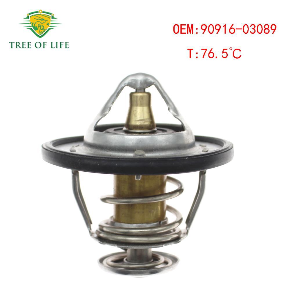 90916 - 03089 16346 - 32010 para TOYOTA HONDA 76.5 °C Termostato de motor