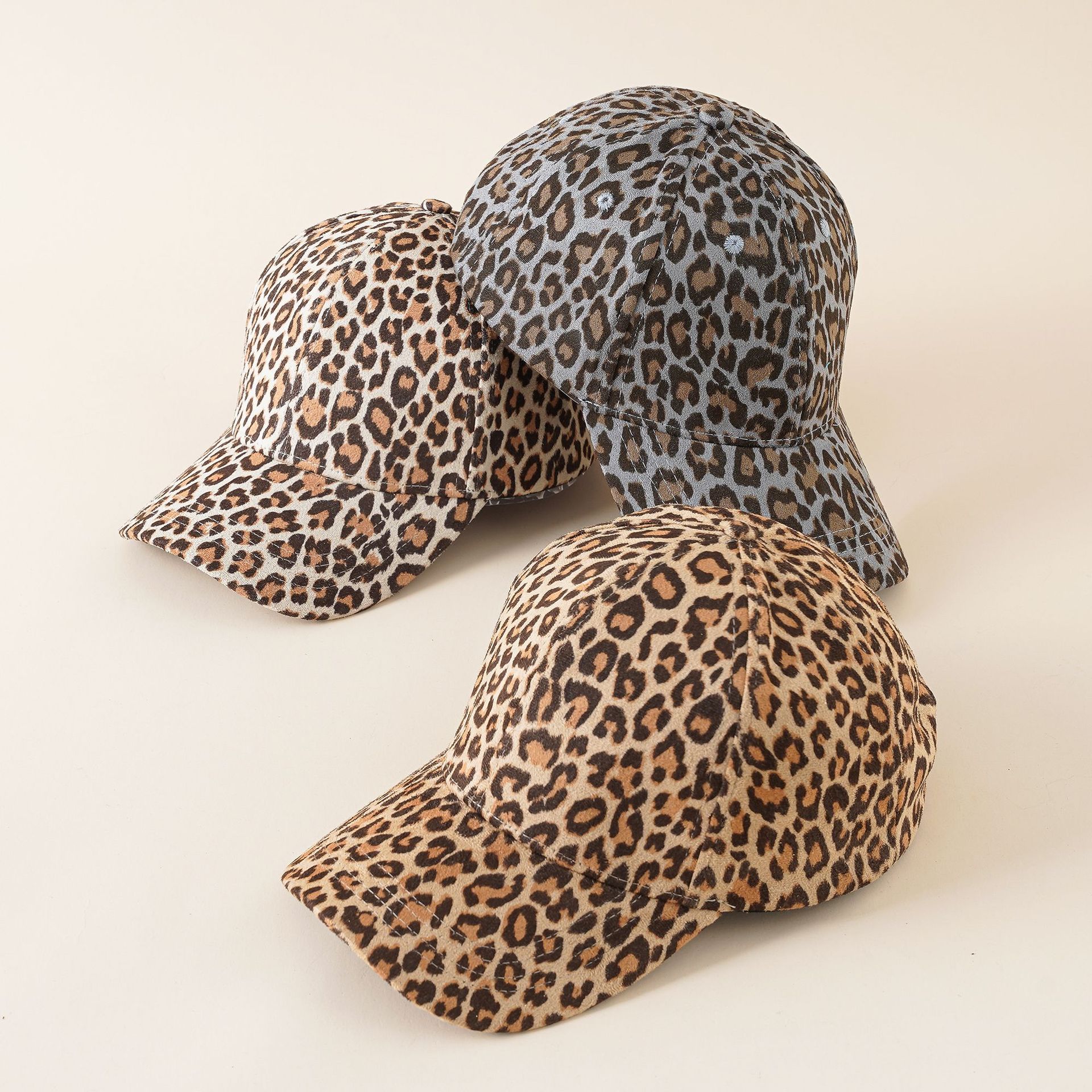 Nueva gorra de béisbol de las mujeres casual neutral europeo y americano leopardo impresión casquillo de verano deportes sol protección sombrero