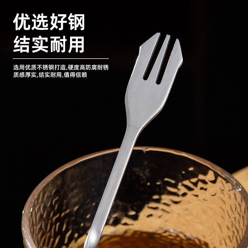 新款不鏽鋼雞尾酒攪拌棒奶茶果汁飲料咖啡勺金屬長柄酒吧調酒勺