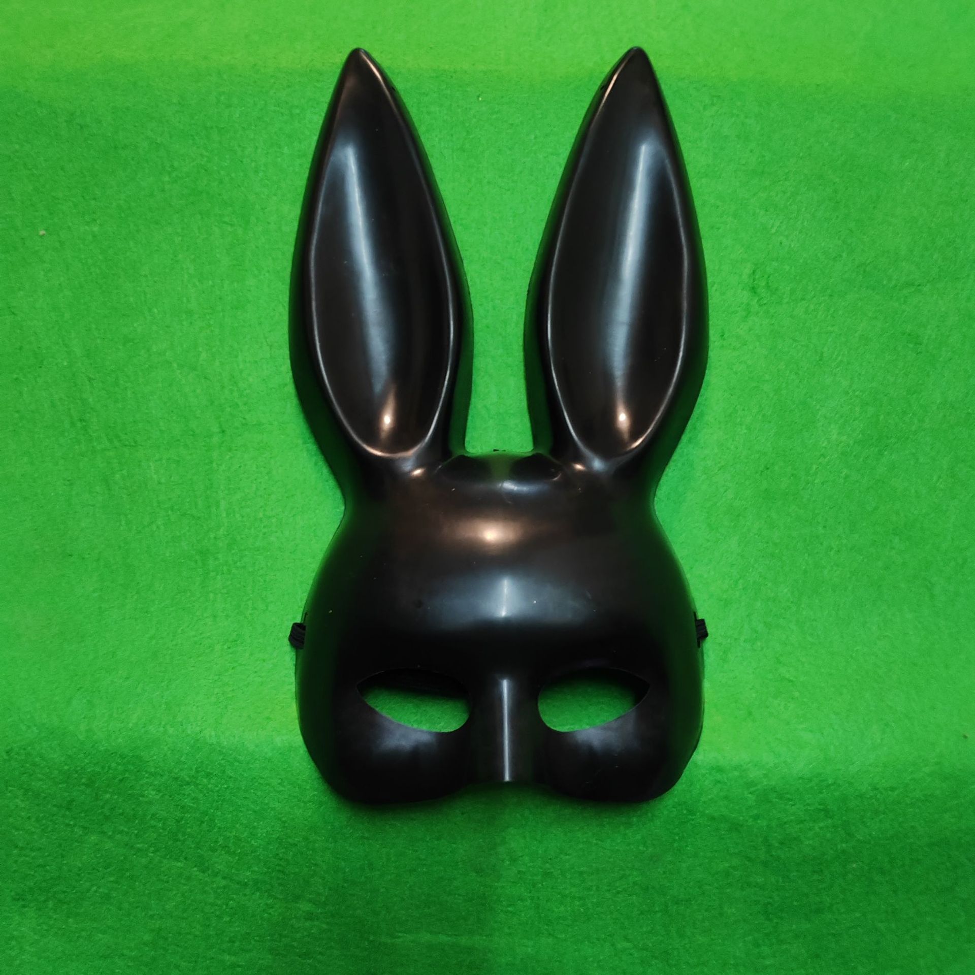 Accesorios de Disfraces de Conejita para Halloween, Media Cara, para Fiestas de Disfraces, Bares, Manualidades, Conejo Colorido Galvanizado