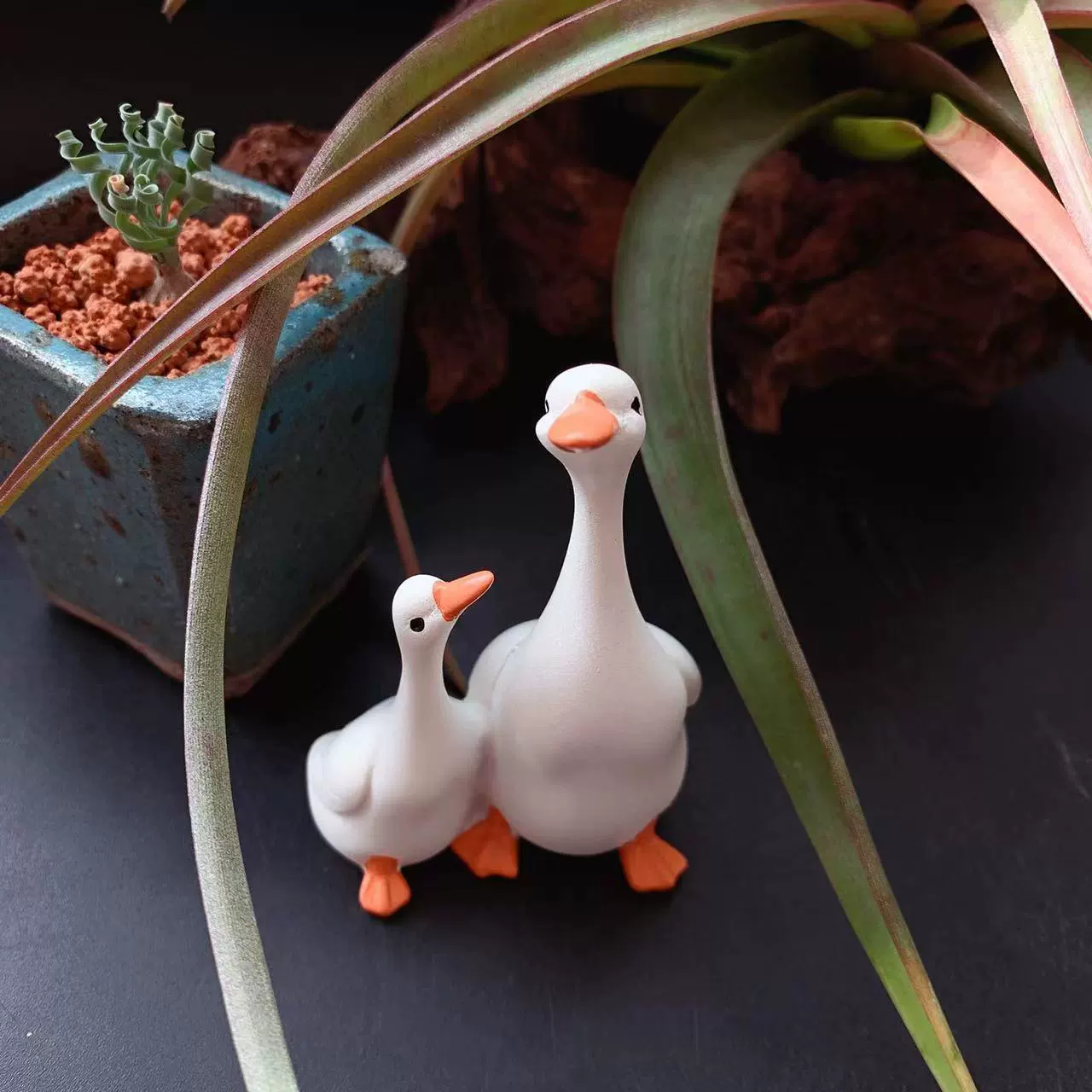 Прямая поставка с фабрики, прямые волосы для матери и ребенка, утка, настольное искусство, креативное украшение для дома, украшение для внутреннего офиса