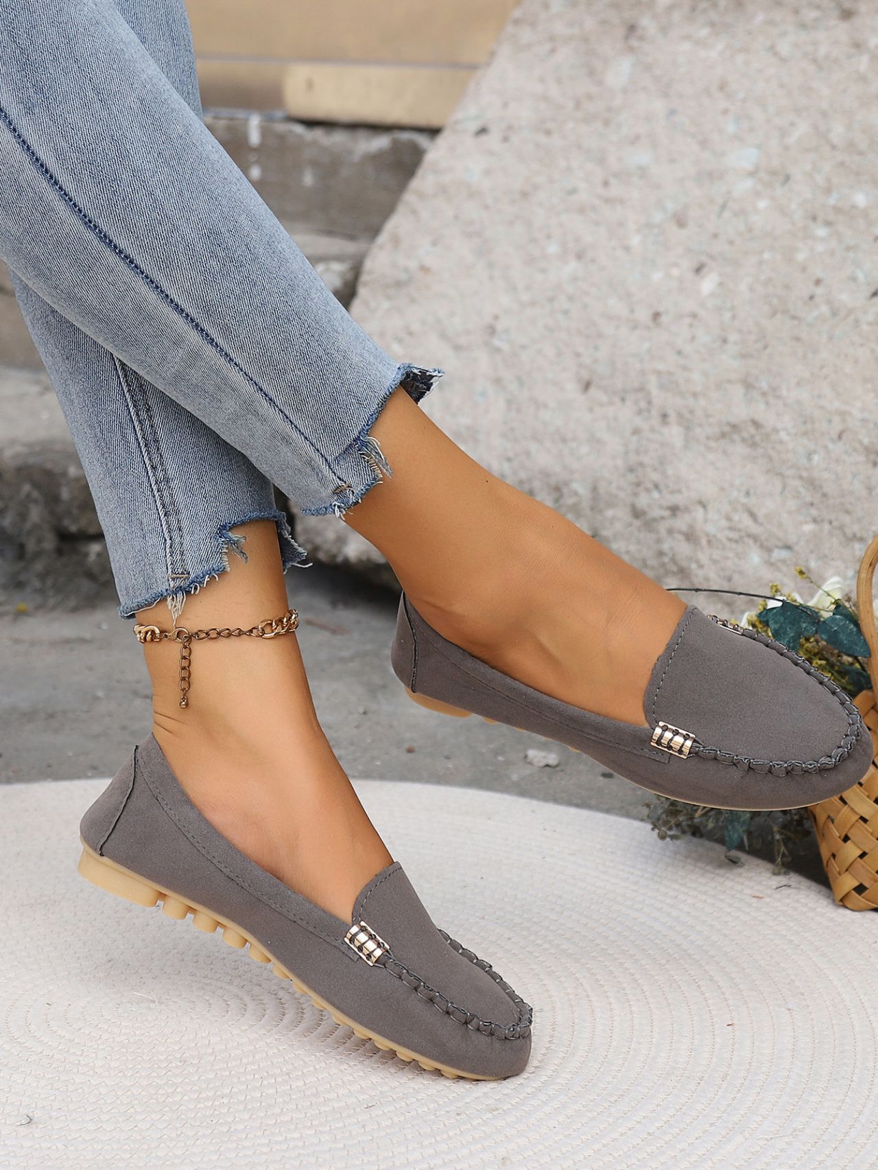 Cross-border Year-round In-stock Flat Shallow Casual Women's New Spring And Autumn Models, Large Size Lightweight Work_vogvips.com