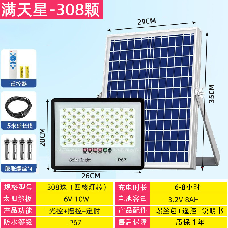 ソーラープロジェクションライト屋外照明ガーデンライトハイパワー新農村太陽光発電ソーラー街路灯メーカー卸売|undefined