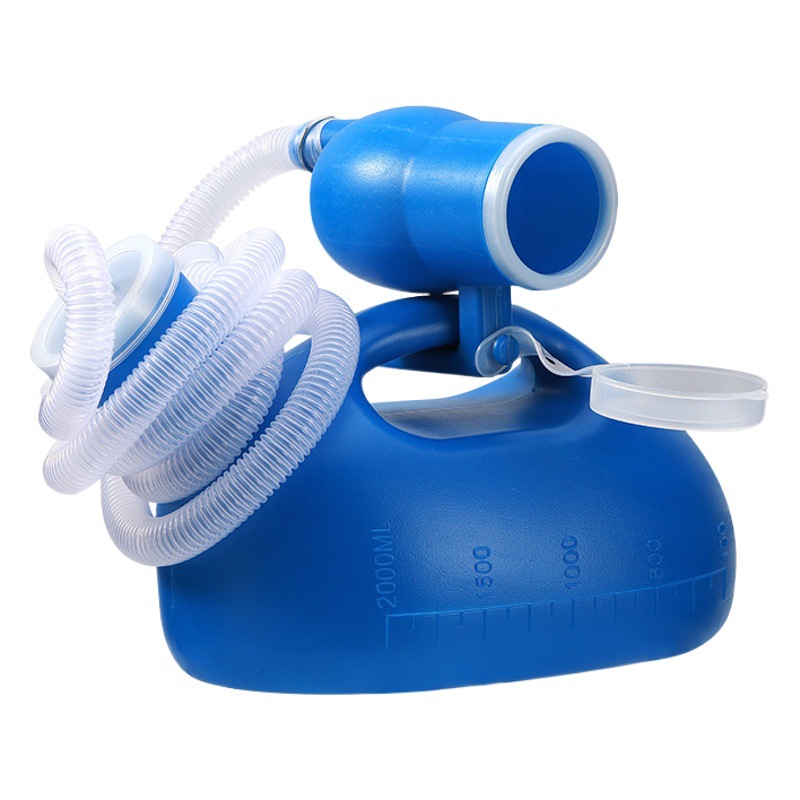Urinal 2000ml Men's Lid Thickened Portable Large Capacity Night Pot for the Elderly Adult Urinal Pot Bedridden Urethral Extractor