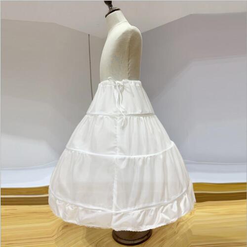 Children's dress puffy skirt 55CM three-layer single steel ring skirt 110-170 matching dress single shot not shipped