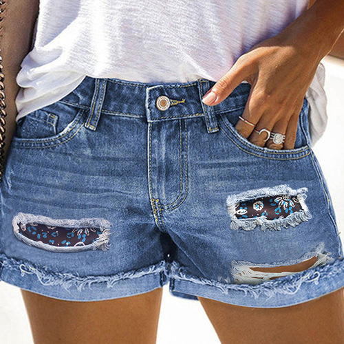 European and American Wish women's street fashion summer denim shorts, sexy hot pants for women, trendy.