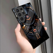 潮酷男款机械风适用三星手机壳S25ULTRA玻璃S21FE全包保护S23Plus