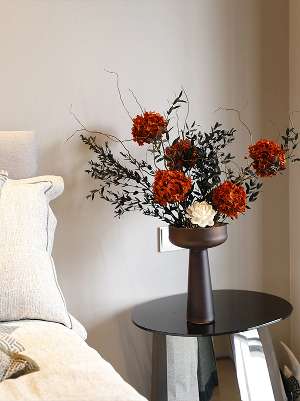 ♔ Imported Dried Flower Bouquet, Hydrangea, Real Flowers, Preserved Flowers, Decorative Items for Living Room, Side Table, Sofa, and Side Cabinet