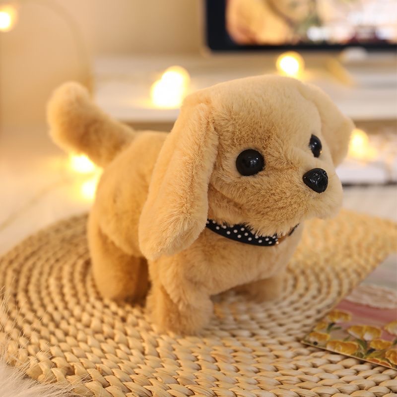 Simulación transfronteriza juguetes de peluche eléctricos Husky Teddy Perro caminará para llamar a cachorros para montar un puesto de muñecas regalo image 4