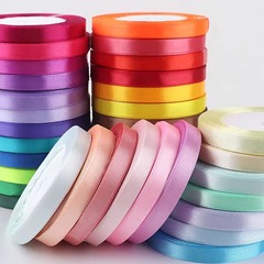 1cmカラーリボンリボンポリエステルリボンギフトプレゼント包装リボン子供用编み髪リボンケーキ包装