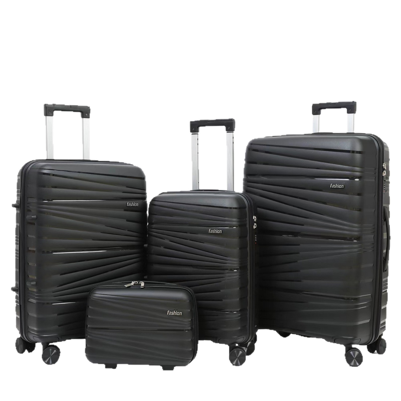 Procesamiento personalizado de tres piezas, caja de tracción, fábrica de comercio exterior, maleta al por mayor, maleta de rueda universal, maleta de contraseña