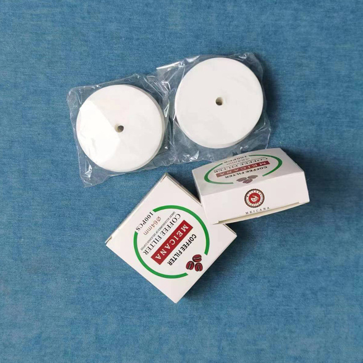 Agujero redondo papel de filtro de café 64/82/95mm papel de filtro de café agujero medio Vietnam olla presión francés olla papel de filtro