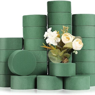 Flower Arrangement Material Flower Arrangement Blessing Bucket Foam Round Bottom Pad Hug Mud Block Disc Flower Basket Bucket Bouquet Mud Flowers DIY