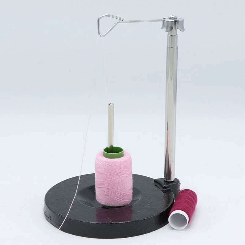 Металлическая катушка для швейной машины с одной нитью, выдвижной держатель катушки, аксессуар для оверлока для швейной машины, прочная основа для домашнего использования.