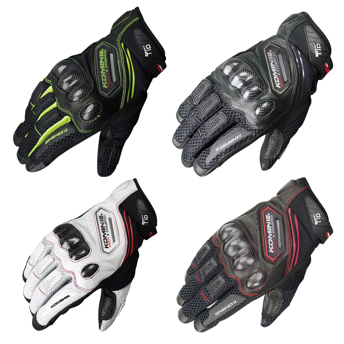 Japón komine GK167 motocicleta masculina y femenina motocicleta de carreras guantes anticorrupción de campo a prueba de caídas primavera y otoño