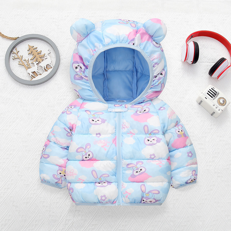 Ropa infantil de comercio exterior 2025 primavera, otoño, invierno, nuevo tipo de dibujos animados, ropa de algodón para niños, ropa de algodón para niños y niñas