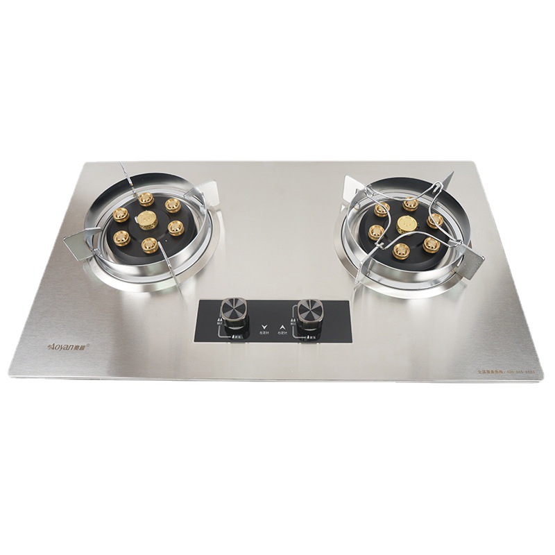 Suministro directo de fábrica D03 recolección de energía tiempo estufa de fuego hogar estufa de gas natural incrustado de doble propósito estufa de gas doble estufa