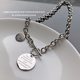 Necklace Women's Light Luxury Niche Design Sense 2024 New Explosive High-grade Necklace Men's Elegant Letter Love Clavicle Chain