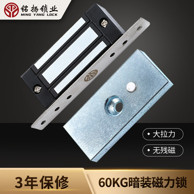 Glass door Electric mortise lock 60 kg . Dark outfit Mini Magnetic lock Electronic lock cabinet pull